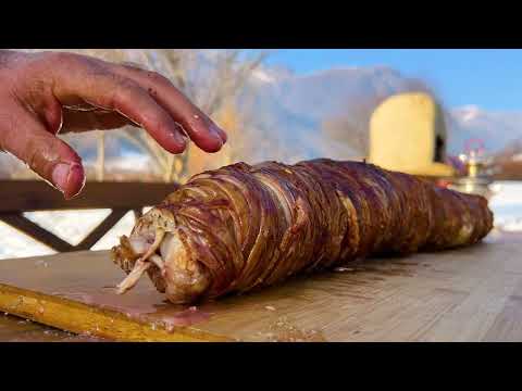A Popular Dish in Azerbaijan made of Intestines and Lamb