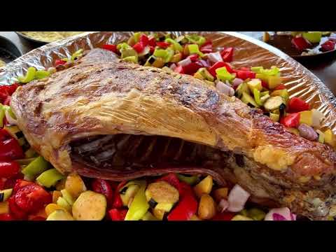 The Hermit Family Cooking Lamb in a Homemade Oven Vegetable