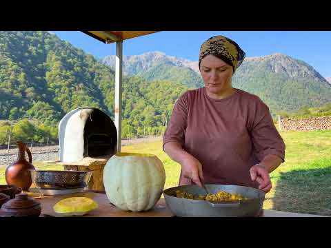 The Hermits Cooked Chestnut Pilaf in Pumpkin and Kifli with