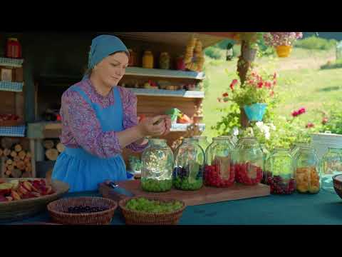 Traditional Village Life Drying Fruits For Winter And