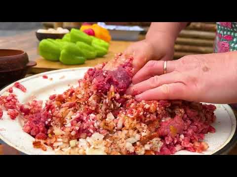 Juicy Dish of Bulgarian Pepper with Minced Meat Fragrance