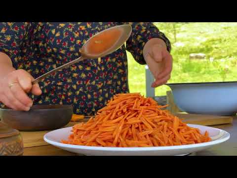 A Wonderful Homemade Uzbek Pilaf and Sweet Melon for an