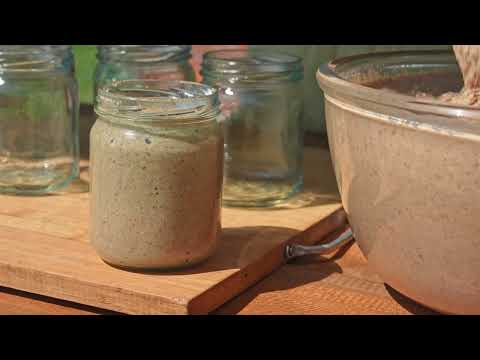Making Sweet Handmade Peanut Butter Ancient Traditional