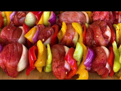 Let s have a Picnic Cooking Chicken Kebab with Vegetables