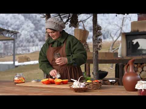 Slow Winter Day Roasting Juicy Ribeye Steaks In Mountains