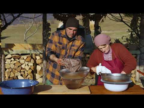 Making Extra Virgin Handmade Olive Oil Ancient Traditional
