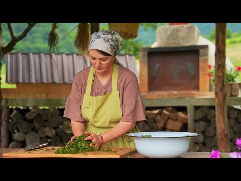 Gathering Natural Tea Leaves High in the Mountains