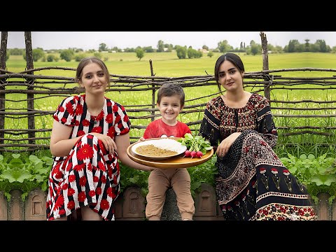 Cooking with Fresh Vegetables in the Village
