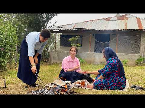 Mountain Life in Iran Wood Fire Chicken Fresh Spring Water