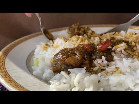 Village Life Cleaning the House Cooking Ghormeh Sabzi