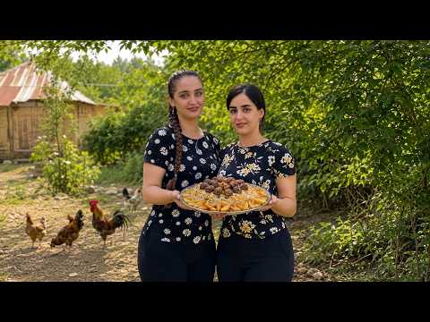 Cozy Village Morning Cooking Delicious Mixed Rice with