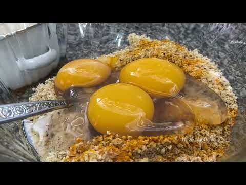 Simple Village Cooking Walnut Kuku with Fresh Herbs and