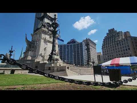 Soldiers and Sailors Monument Indianapolis Indiana July 30