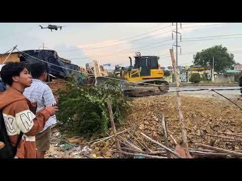 Impressive Big On Stone Pushing with Dozer Pushing Soil