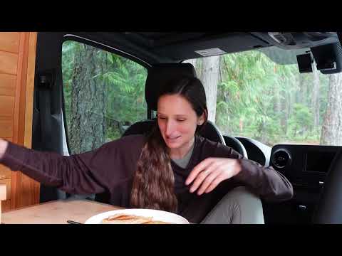 Cozy Van Camping by the River Slow Day at Camp