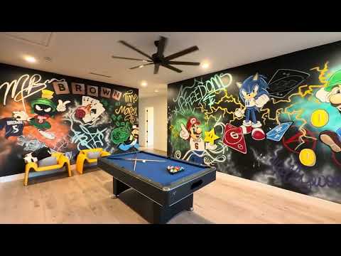 AMAZING LUXURY MANSION WITH INDOOR BASKETBALL COURT IN