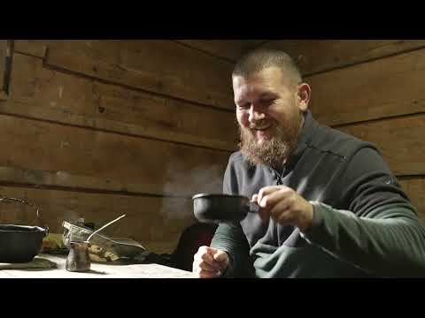 hiding in abandoned hunters log cabin from the rain new big