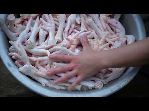 Prepare 10 kg of boneless chicken feet to make super spicy