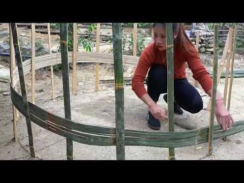How to make a chicken coop from bamboo