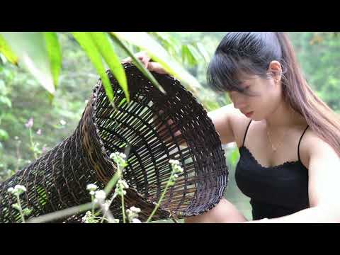 How to set fish traps trap sturgeon and cook on the river