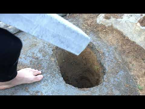 Building A Farm Pour Concrete To Make A New Cabin farm life