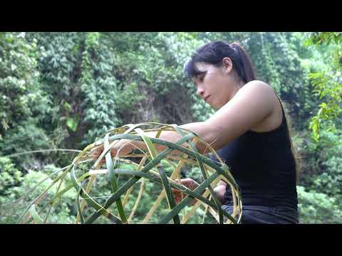 Bamboo Cage Fishing Simple Tools Big River Challenge