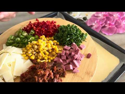 KAHVALTIYA 5 DAKİKADA KREP PİZZA BU TARİFE BAYILACAKSINIZ