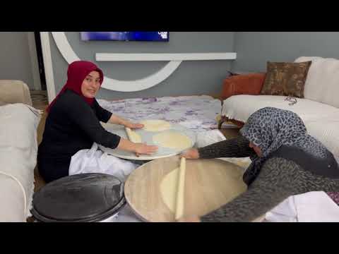 GÜNDE 20 Kg SPARİŞ ALDIM EVDE ERİŞTE MANTI MAKARNA YAPIMI