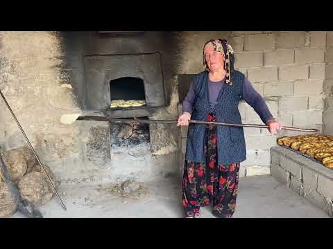 Taş FIRINDA 600 Tane Çörek Yaptık Köyde Çörek Yapımı börek