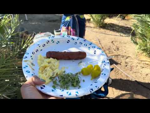 Overland trailer camping and cooking