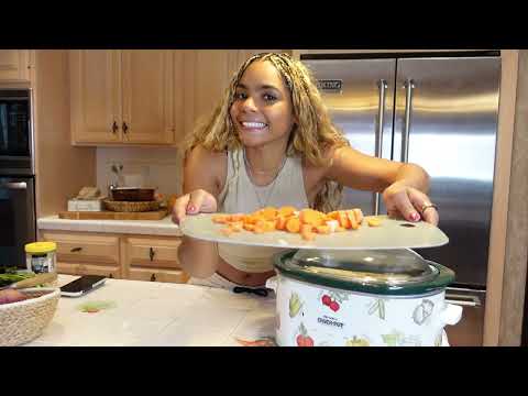 Cooking Vlog Easy Crockpot Chicken Potato Soup