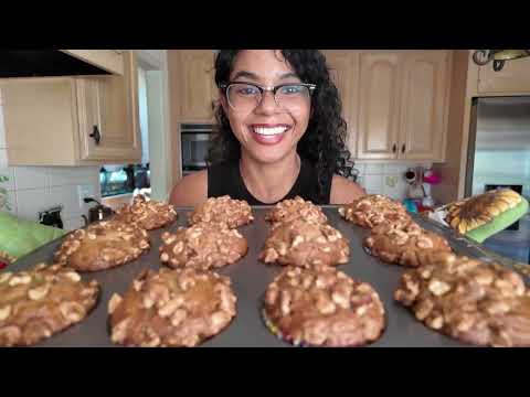 Baking while BAKED Banana Nut Muffins