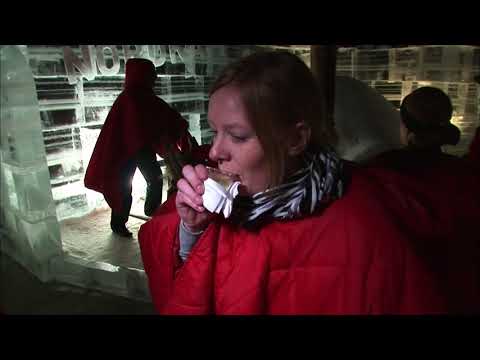 La Laponie norvégienne l été Un bar de glace