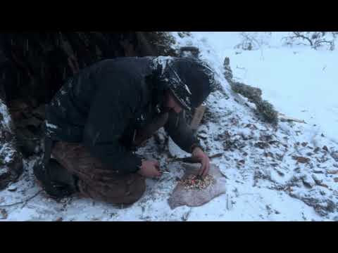 2 Days Trapped in Deep Snow and a 17 C Snowstorm Alone