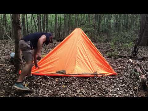 Solo Camping and Bushcraft Camping in the Forest