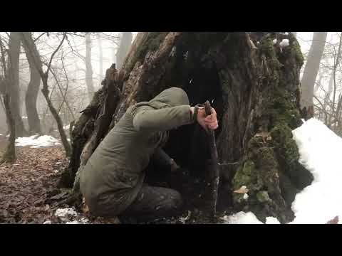 Survival Challenge in Snow and Blizzard 12 C Temperature