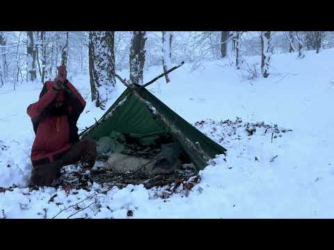 No tent No sleeping bag Extreme Winter Survival Camping OF