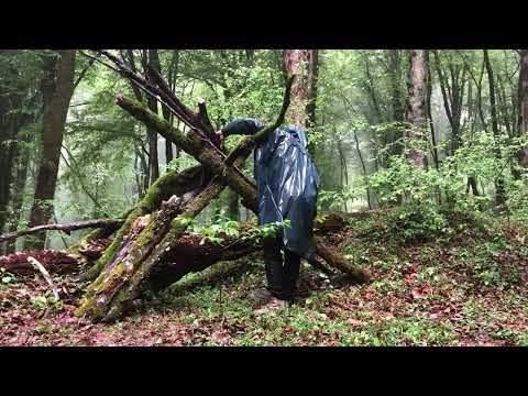 The Craziest Camping in Heavy Rain Solo Camping Under a