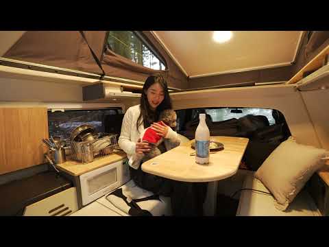 LUXURY RV CAMPING IN HEAVY SNOW