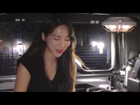 폭풍우 몰아치는 날 빗소리 가득한 차 안에서 안락한 캠핑ㅣ밀푀유나베ㅣ우중캠핑ㅣ지프차박
