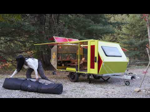 CAMPING IN A NEW LUXURY TRAILER