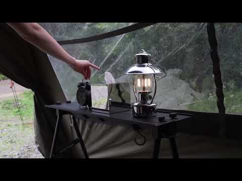 CAMPING IN A SCARY DOWNPOUR WITH A CAR TENT RAIN ASMR