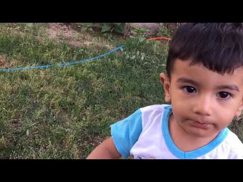 Köy hayatı bahçede oyun zamanı günlük vlog