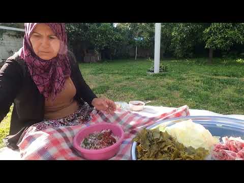 KUZU ETİ LAHANA SARMASI İFTAR YEMEĞİ ANNEMİN SOBALI SICAK