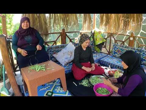 TEYZEM GELDİ ODUN ATEŞİNDE AKŞAM YEMEĞİ NENEM ESKİ KÖY