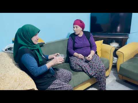 Halam ın Köy Evi Sobasını Kurduk Soğuk Havada Sıcak Sobalı