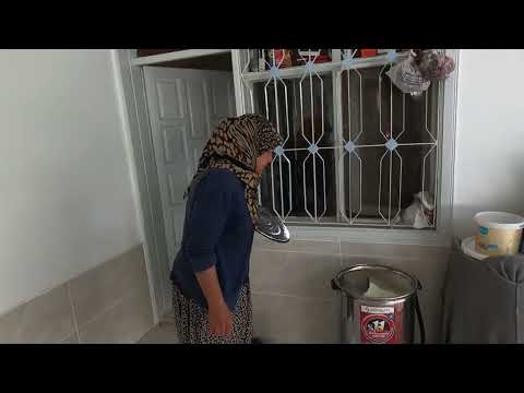 ANNEM İN EN MUTLU GÜNÜ KÖY EVİ ORGANİK TEREYAĞI YAPIMI KÖY