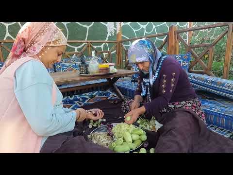Köyde Odun Ateşinde İnanılmaz Lezzetli Kuzu Eti Patlıcan