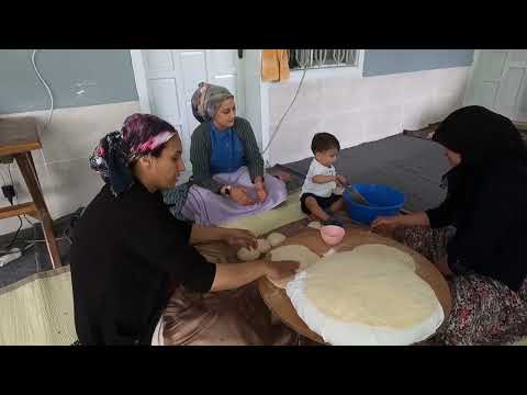 YENİ TANDIRDA TEPSİ TEPSİ KÖY EKMEĞİ YAPIMI BU TANDIR