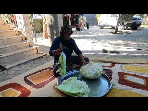 HALAM KÖY EVİ TEPSİ TEPSİ ODUN ATEŞİNDE KUZU ETİ DOLMA